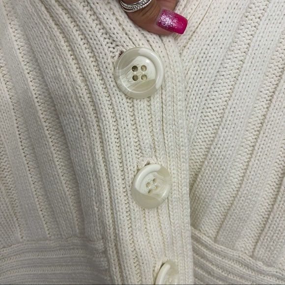 Daytrip Cream Open Knit Cardigan Sweater - Picture 4 of 8